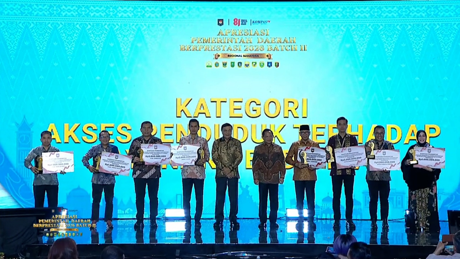Pemprov Lampung Raih Apresiasi Terbaik II Akses Penduduk terhadap Pelayanan Pendidikan Regional Sumatera